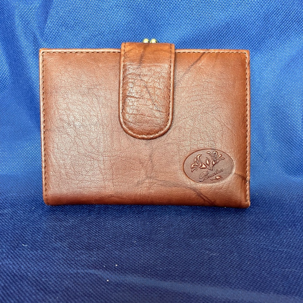 Buxton Brown Leather Wallet